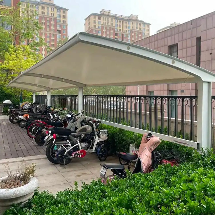 日土县膜结构电动车棚